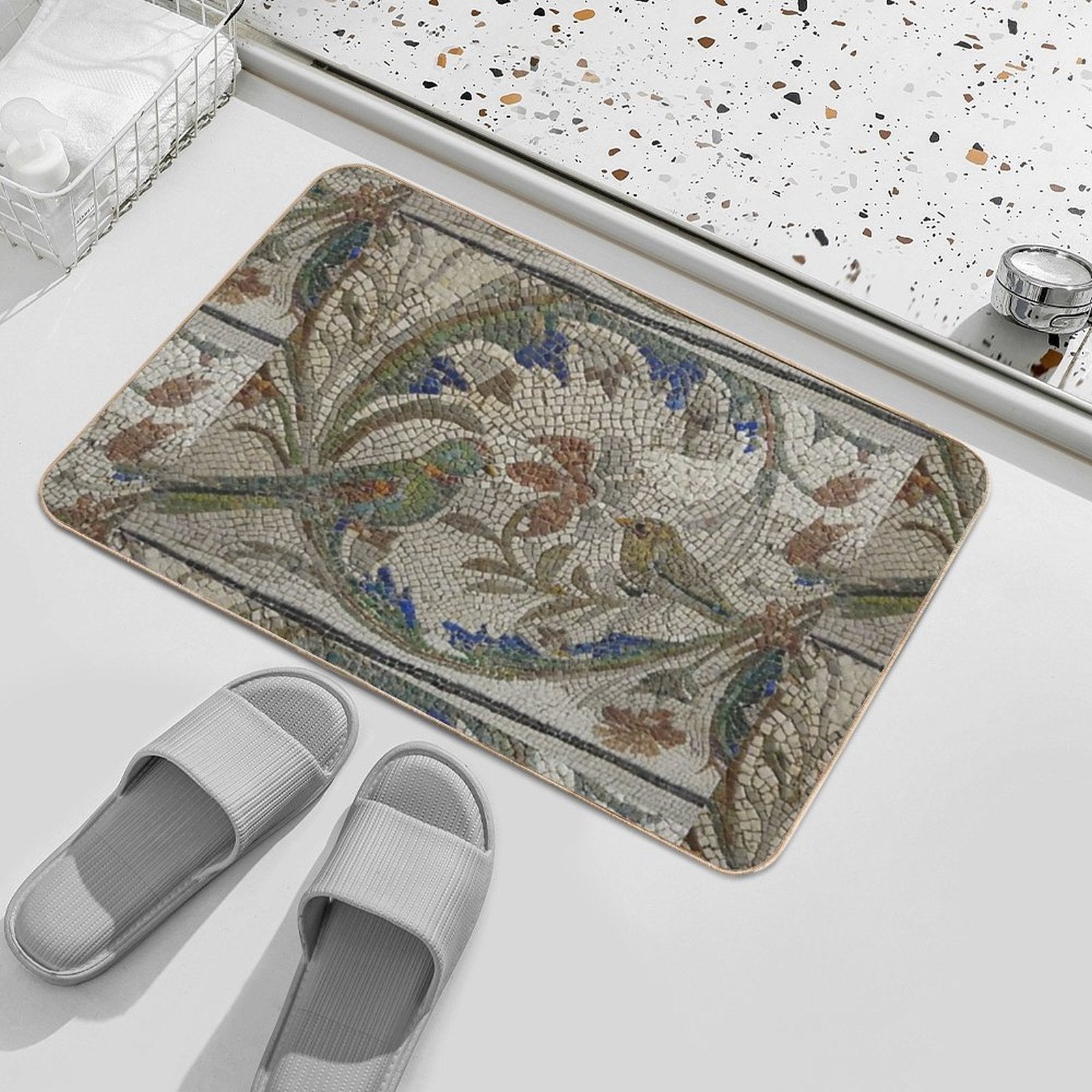 Roman Paving - 4  Pet-Safe Bath Mat