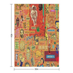 Character Collage-1 Comfort Throw Blanket