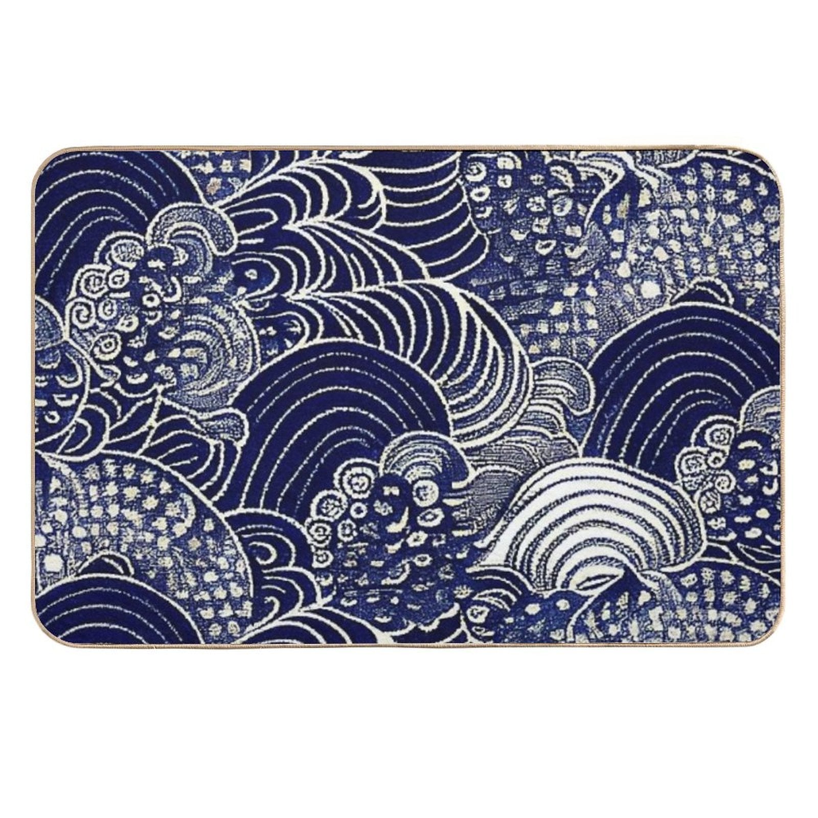 Kauai Indigo Blue #1  Odorless Bath Mat