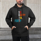 Funny 40 Years Old Gift - 1979 Vintage Retro 40th Birthday Kangaroo Pocket Hoodie