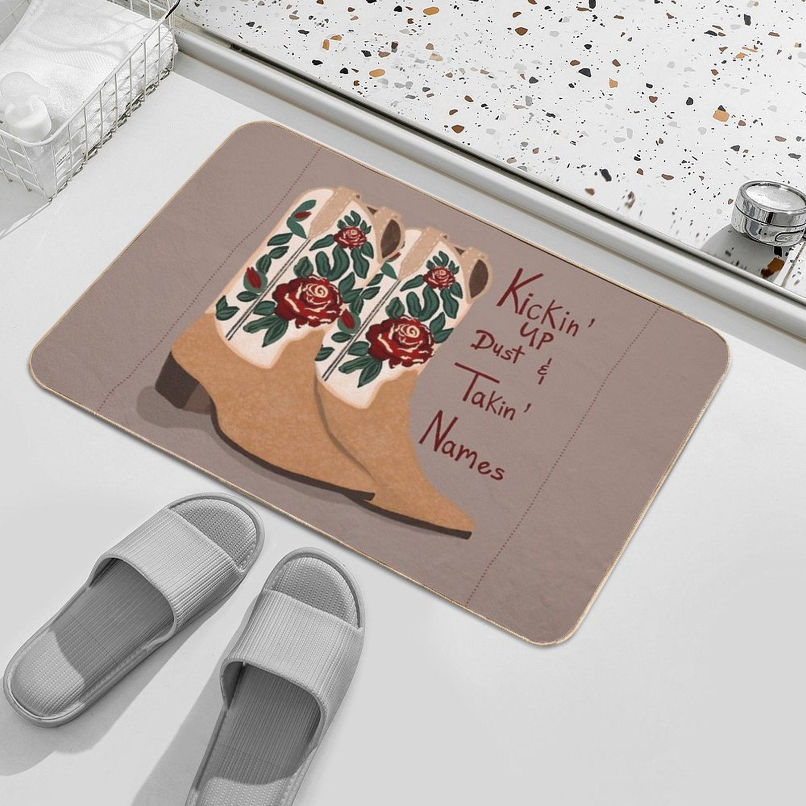 Kickin’ Up Dust  Pet-Safe Bath Mat