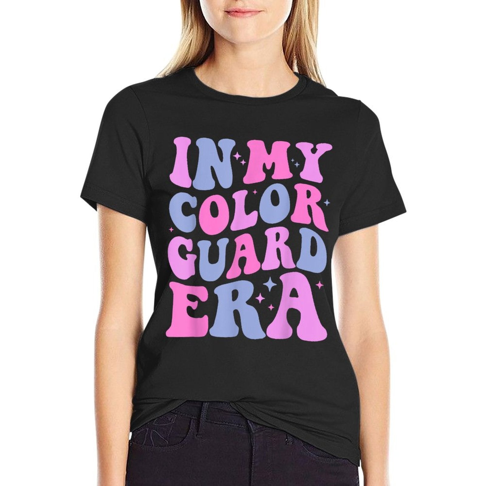 In My Color Guard Era Birthday Color Guard Senior Mom Dad  Slim-fit Cut T-Shirt