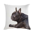 French Bulldog Soft Hidden Zipper Throw Pillow