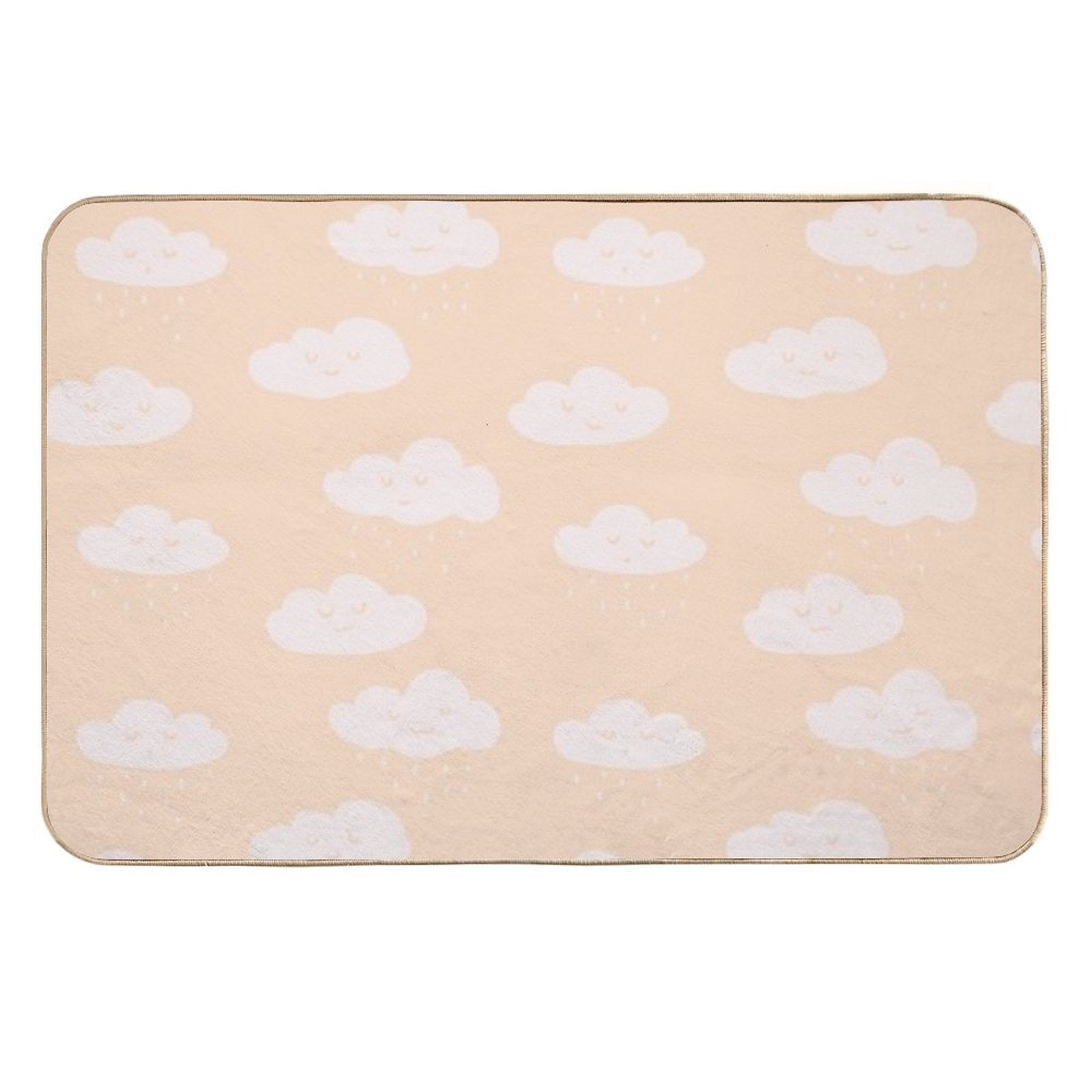 Cute Clouds Pattern  Easy To Clean Bath Mat