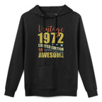50 Year Old Vintage 1972 50th Birthday Relaxed Fit Hoodie