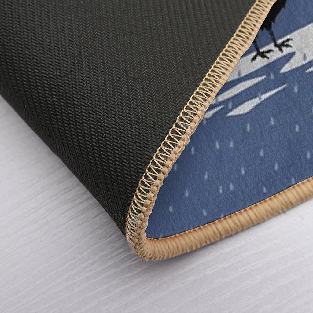 Birds in The Rain  Dirt-Trapping Bath Mat