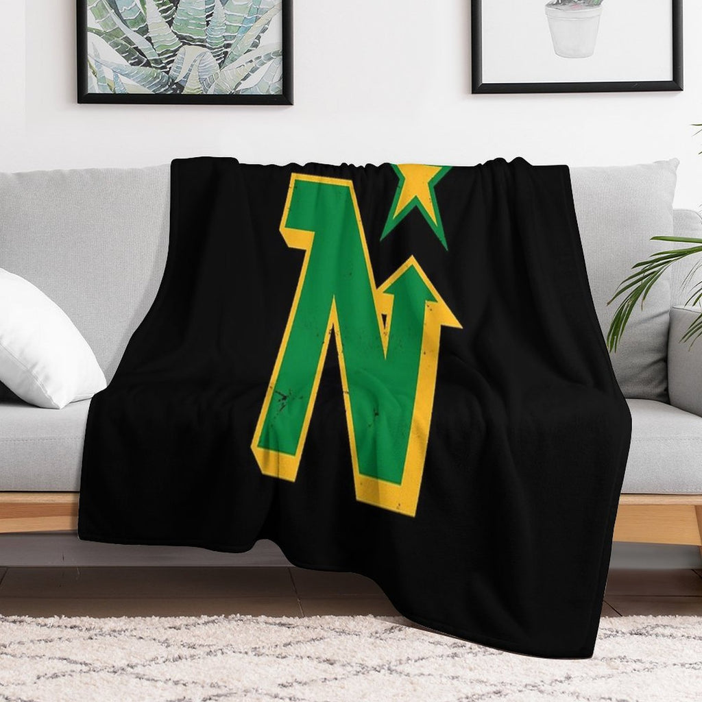 Minnesota North Stars -- Defunct Team Wrinkle-free Throw Blanket