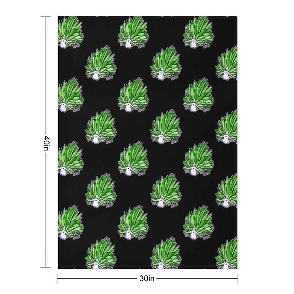 Leaf Sheep Ocean Sea Slug Cute Marine Life Biology Kawaii Graphic Lightweight Throw Blanket