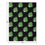 Leaf Sheep Ocean Sea Slug Cute Marine Life Biology Kawaii Graphic Lightweight Throw Blanket