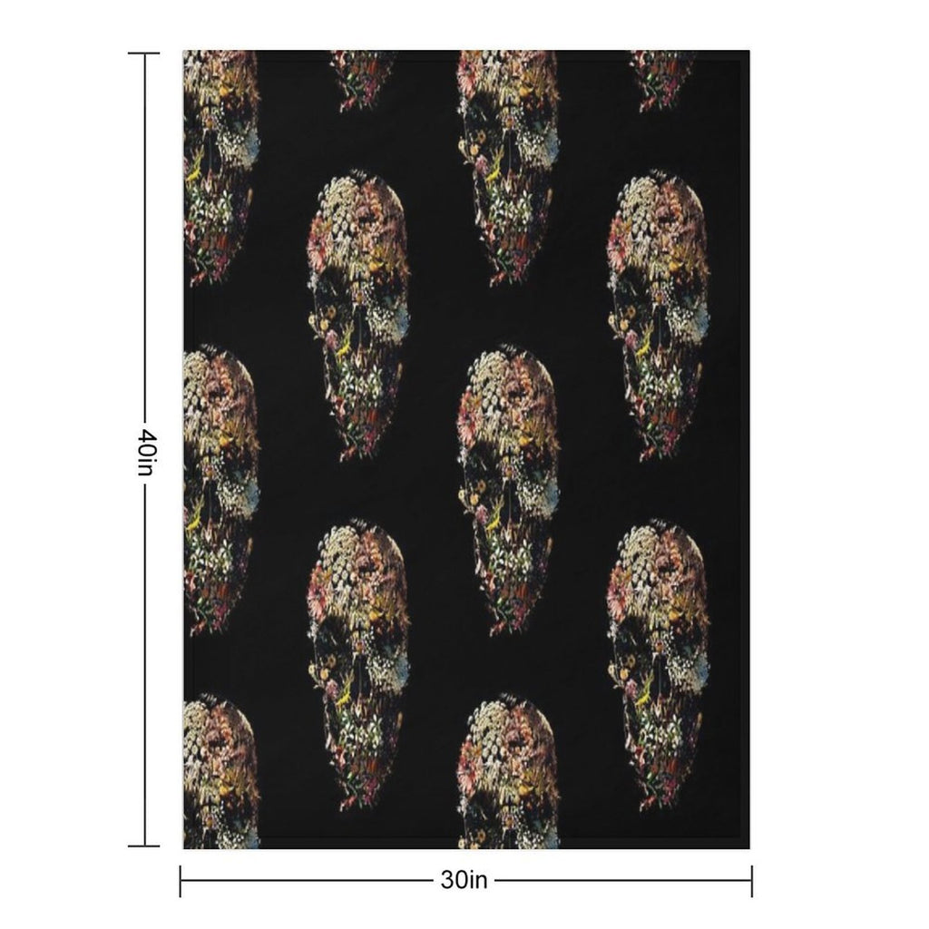 Smyrna Skull Lightweight Throw Blanket