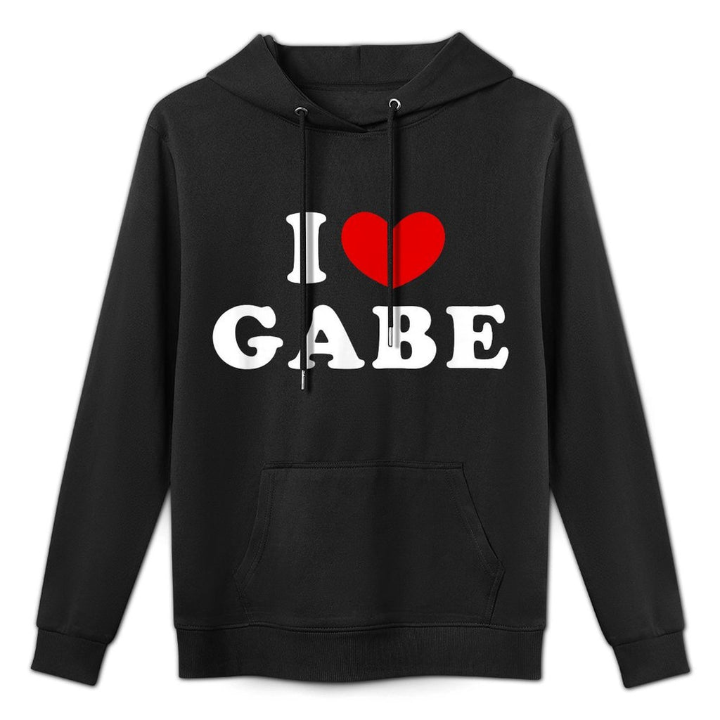Personalized For Gabe  Friends I Love Gabe, I Heart Gabe Shrink-Resistant Hoodie