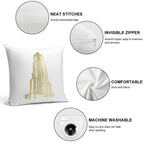 Gold Cathedral of Learning Soft Style Accent Throw Pillow