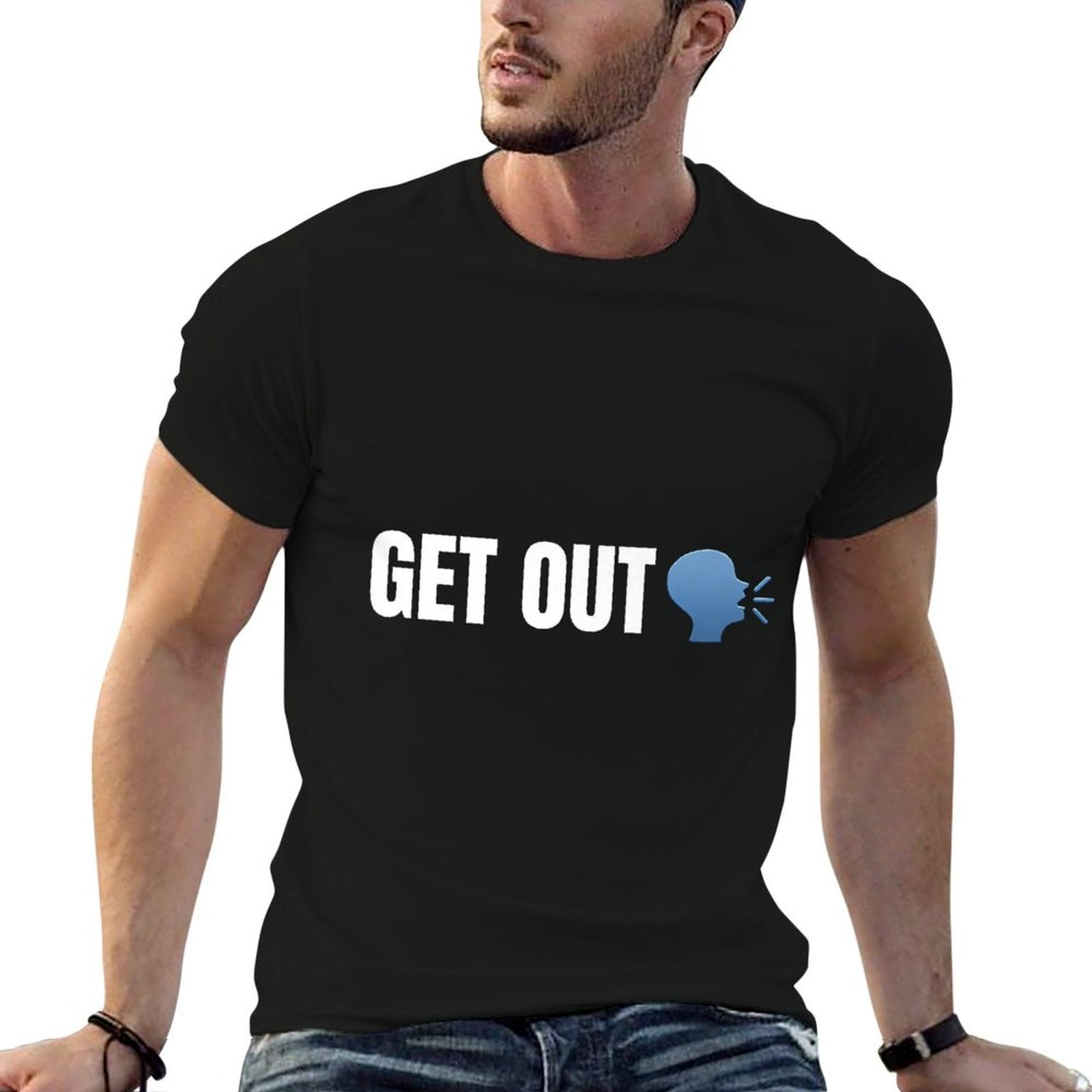 Get Out Meme Funny Premium  Soft T-Shirt