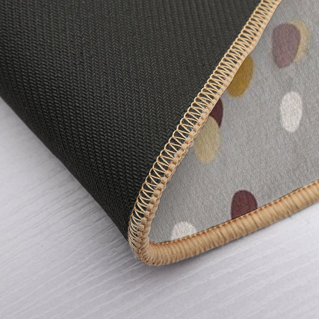 Modern Basic Pattern Dots- Earth Tones  Odorless Bath Mat