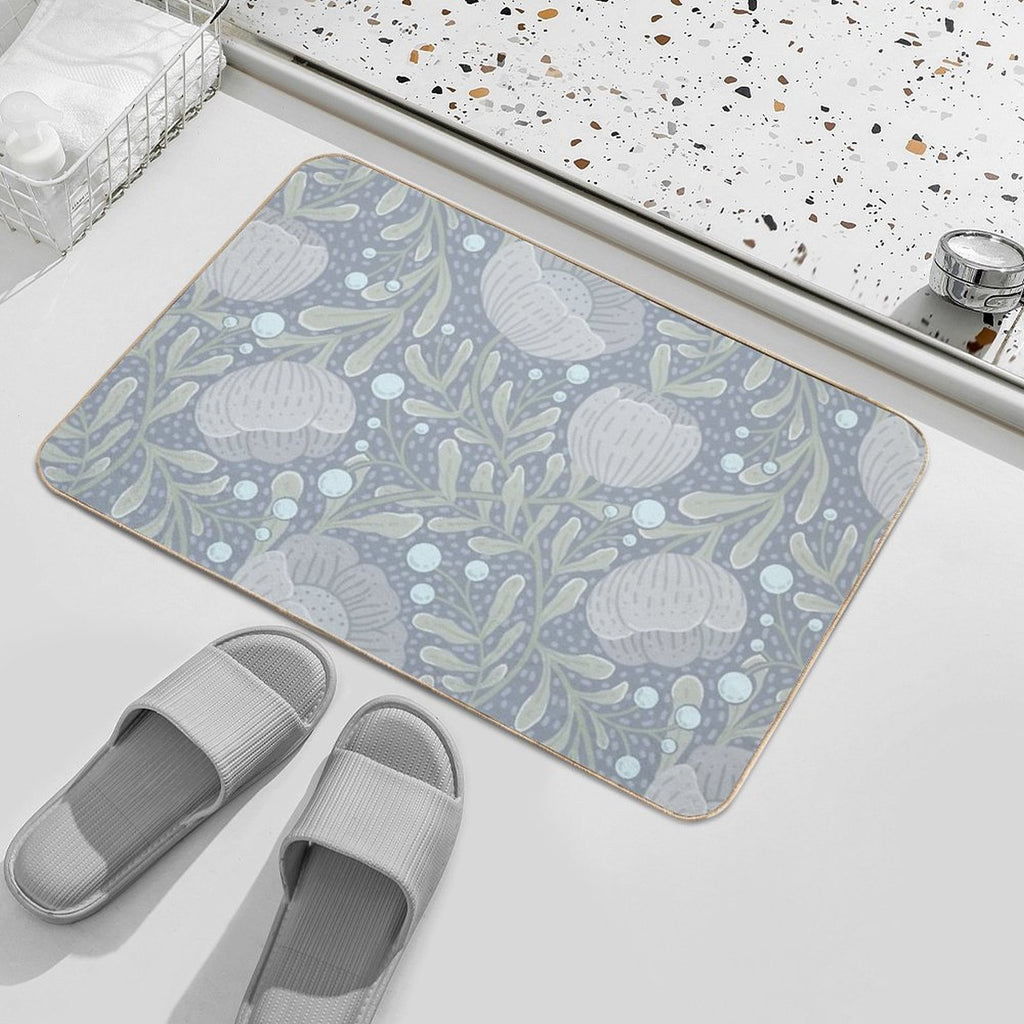Interweaving of Flowers And Stems  Multi-Purpose Bath Mat