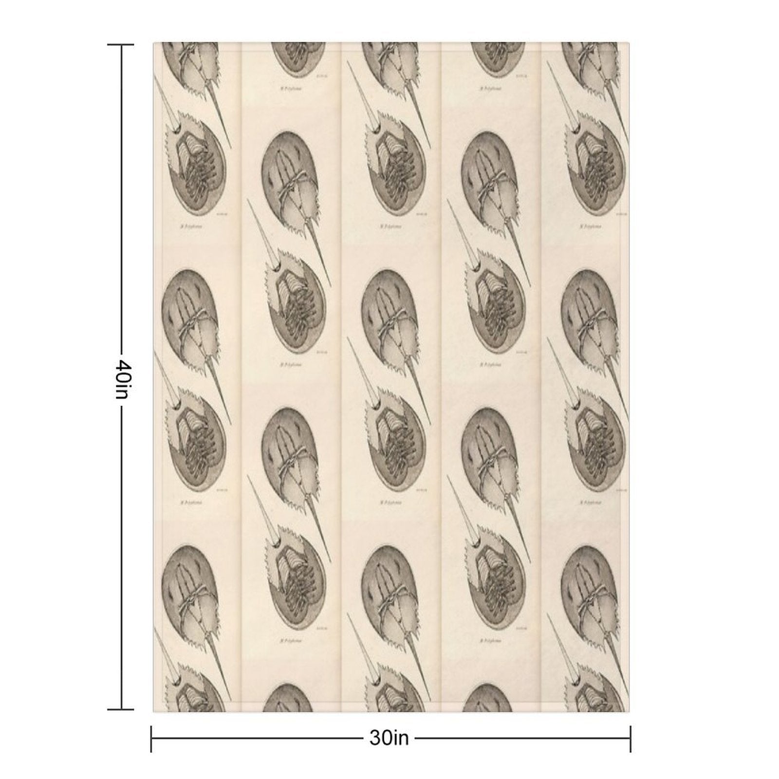 Horseshoe Crabs Lightweight Throw Blanket