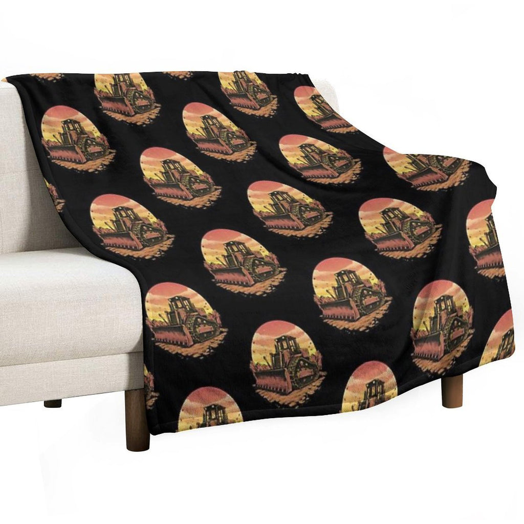 Bulldozer Compact Throw Blanket