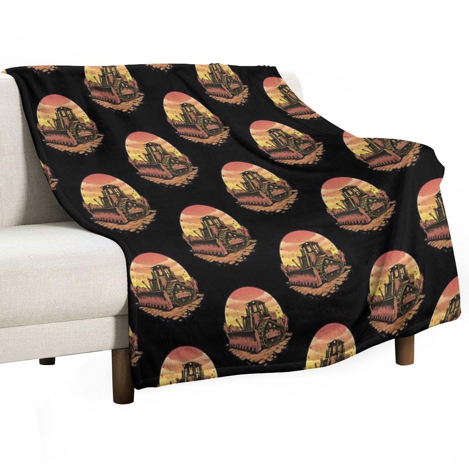 Bulldozer Compact Throw Blanket