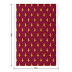 Lilies Pattern Golden And Burgundy Lily Versatility Throw Blanket