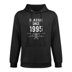 Classic 1995 Airplane Aviation 30 Year Old 30th Birthday Medium-Weight Fabric Hoodie