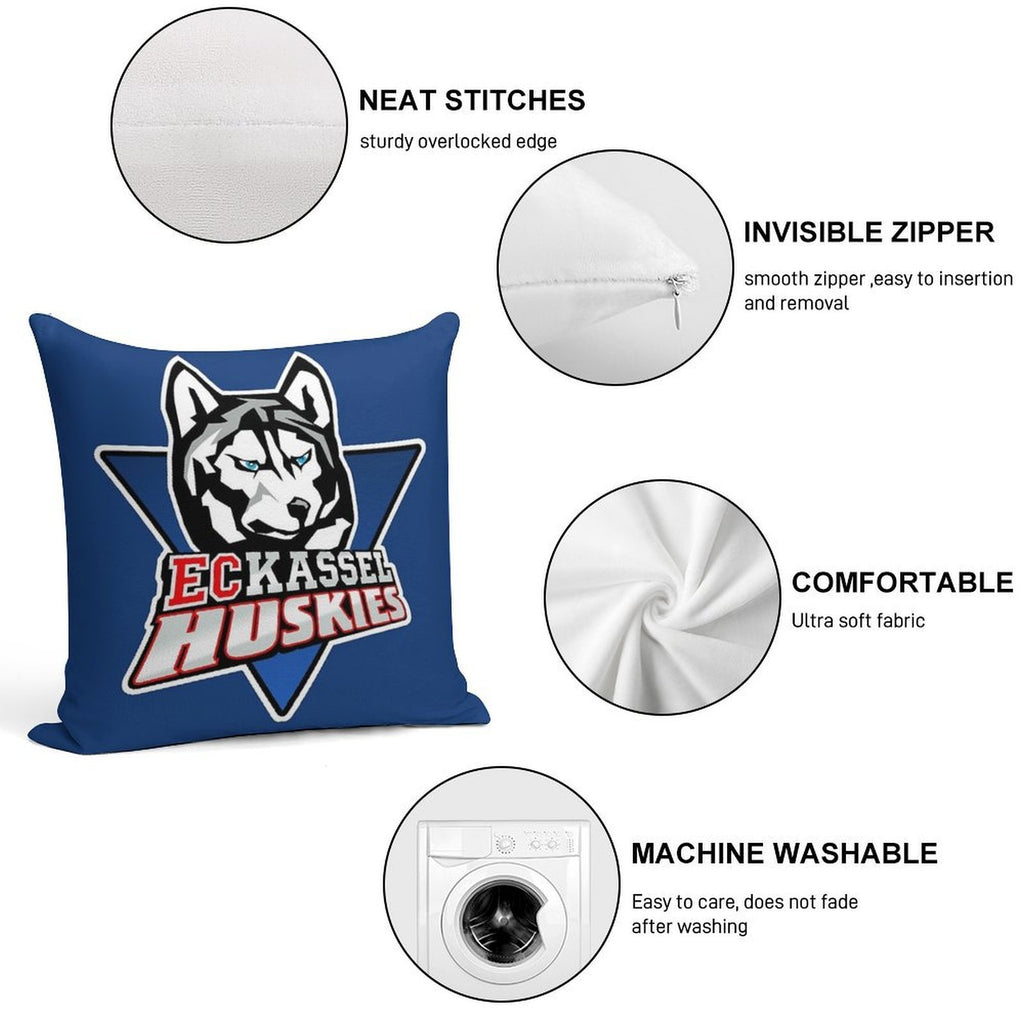 Kassel Huskies Soft Fade-Resistant Throw Pillow
