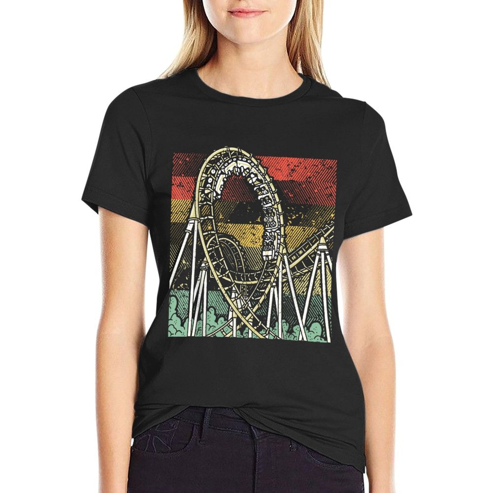 Retro Roller Coaster  Breathable T-Shirt