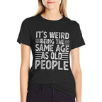 Funny Ts for Men Women Sarcastic Novelty Graphic  Ribbed Collar T-Shirt