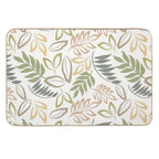 Natural Leaf Seamless Pattern  Multi-Purpose Bath Mat