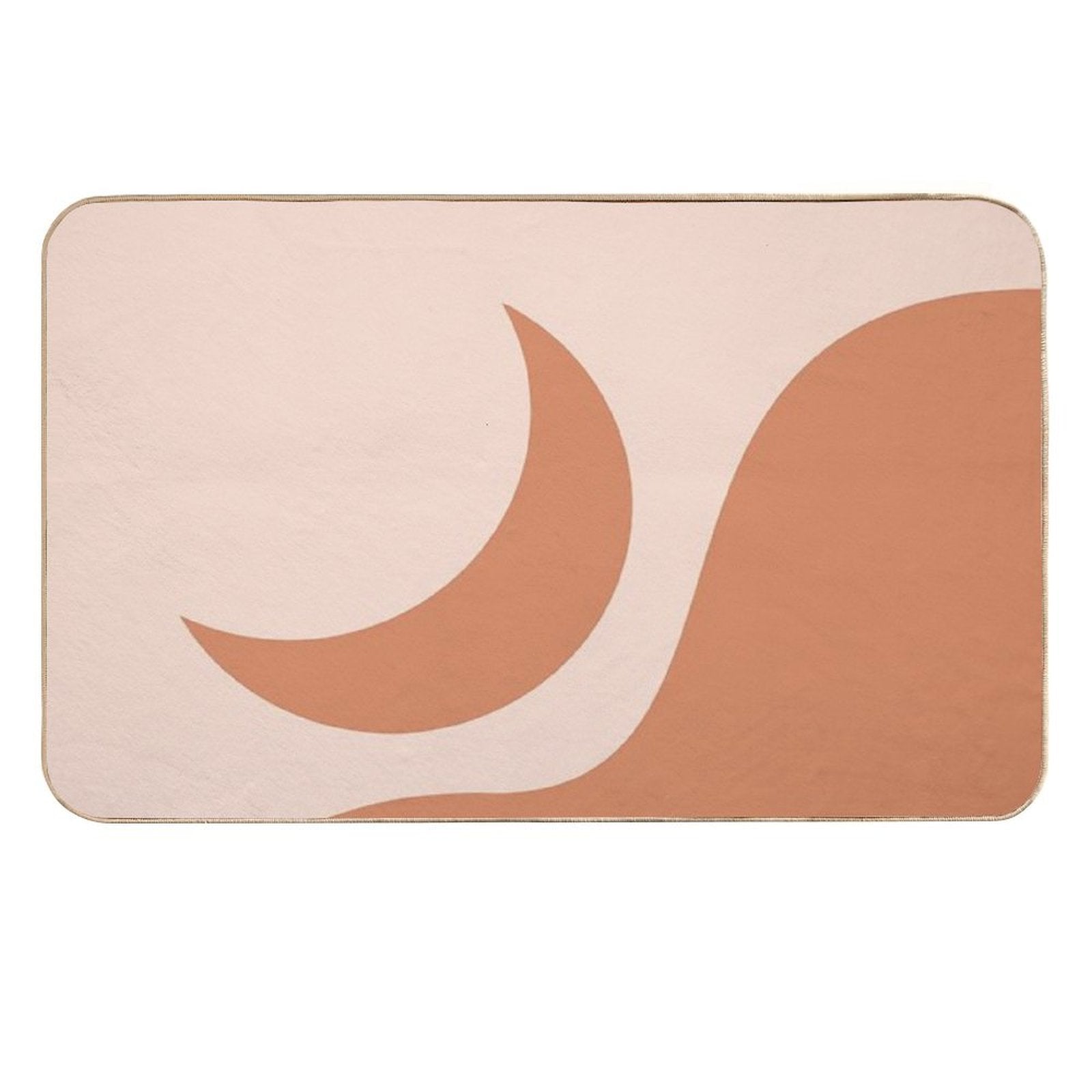 Orange Moon  Dirt-Trapping Bath Mat
