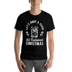 Good Old Fashioned Christmas Funny Whiskey Bourbon Cocktail  Vintage-inspired T-Shirt
