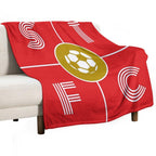 Swindon Town STFC Minimalist Artwork Travel-friendly Throw Blanket