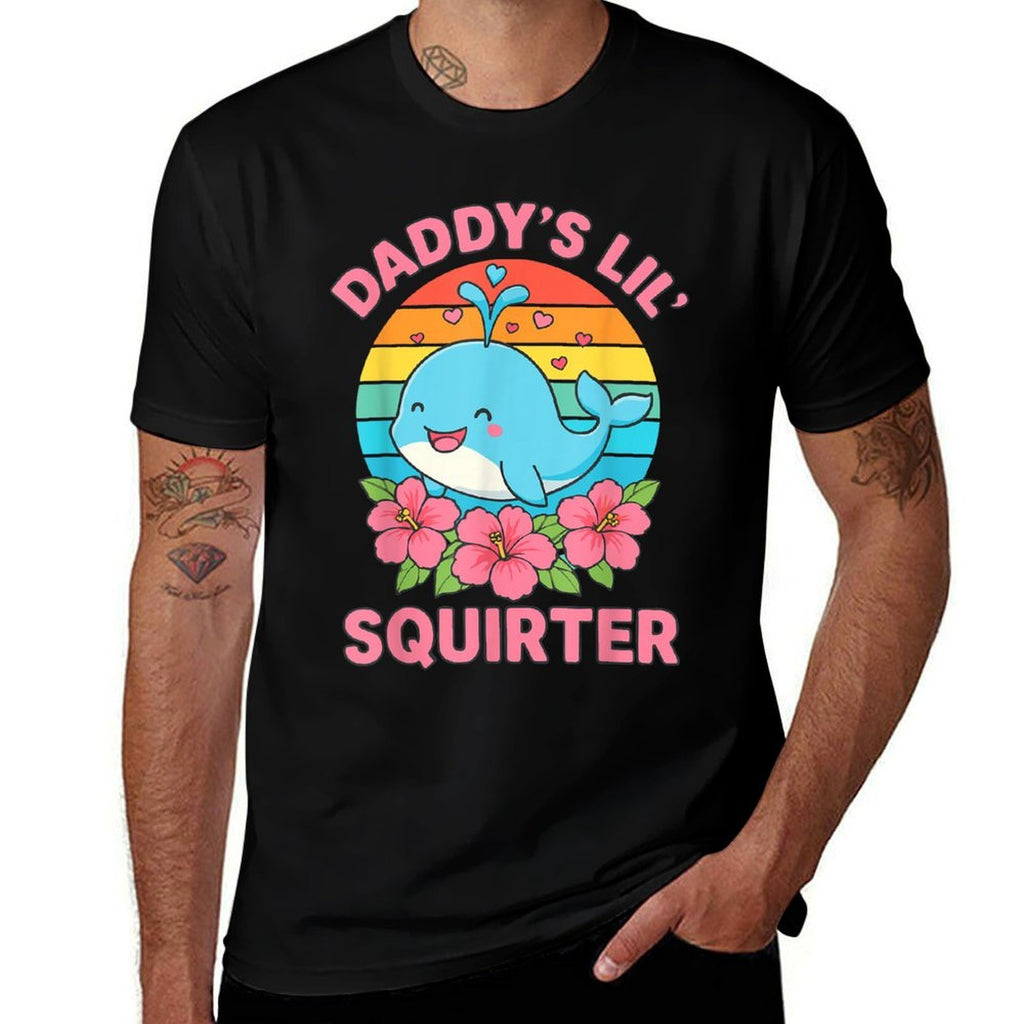 Inappropriate Funny Daddys Lil Squirter Embarrassing Women  Moisture-wicking T-Shirt