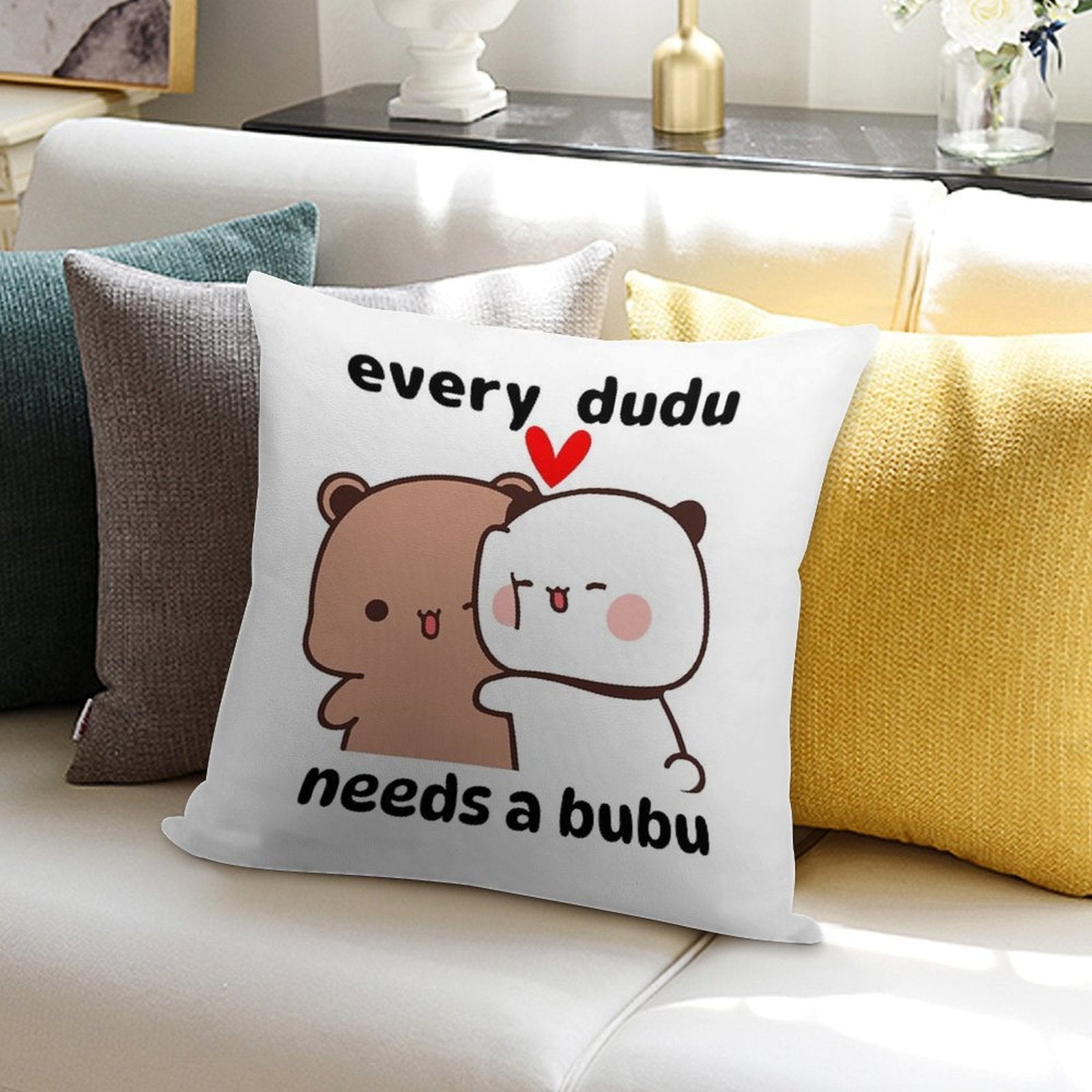 Every Dudu Needs A Bubu Soft Multiple Sizes Throw Pillow