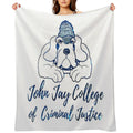 Glitter John Jay College of Criminal Justice Easy Care Throw Blanket