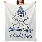 Glitter John Jay College of Criminal Justice Easy Care Throw Blanket