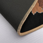 Cuckoo Clock Black Forest House Illustration.  Stain-Proof Bath Mat