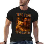 Tung Tung Tung Sahur Men Women Kids  Heathered Texture T-Shirt
