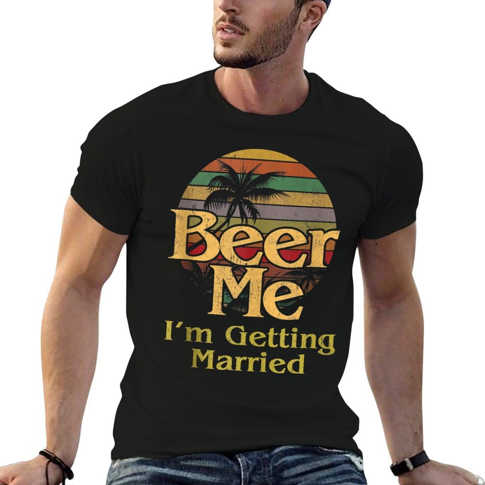 Beer Me Im Getting Married Groom Bride Bachelor Party Gift  Soft T-Shirt