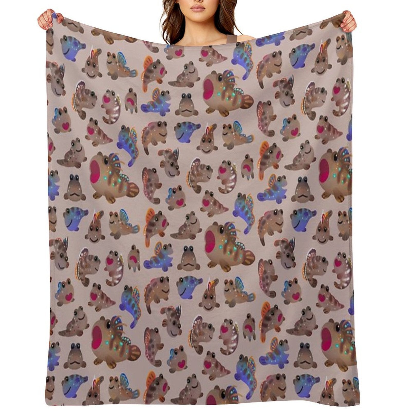 Mudskipper Versatility Throw Blanket