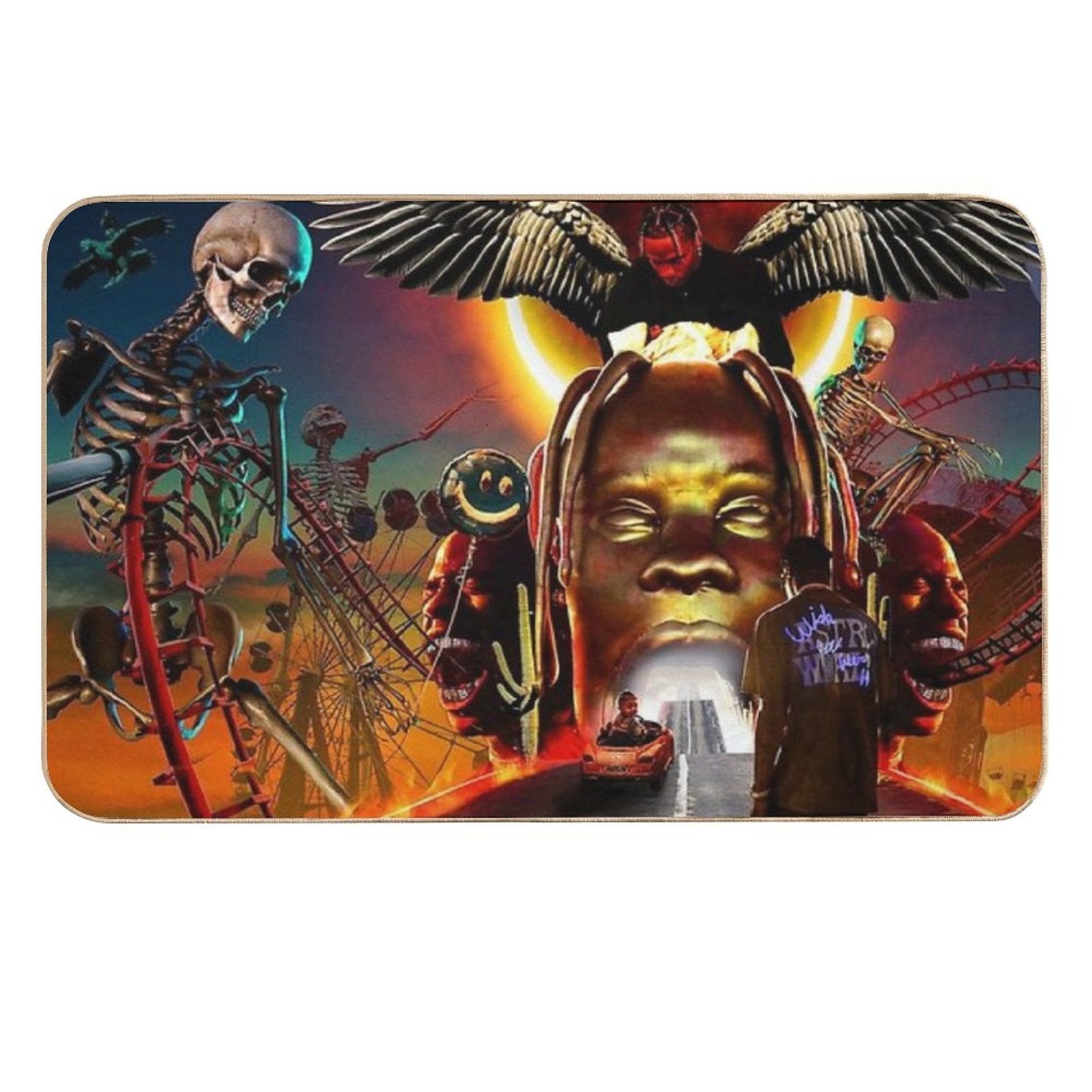 Astroworld Art  Stain-Proof Bath Mat