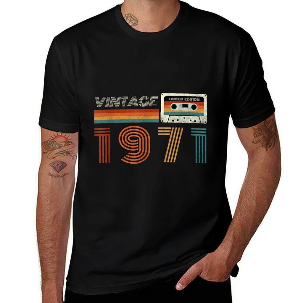 Vintage 1971 Limited Edition Retro Cassette Tape Birthday 54  Versatile T-Shirt