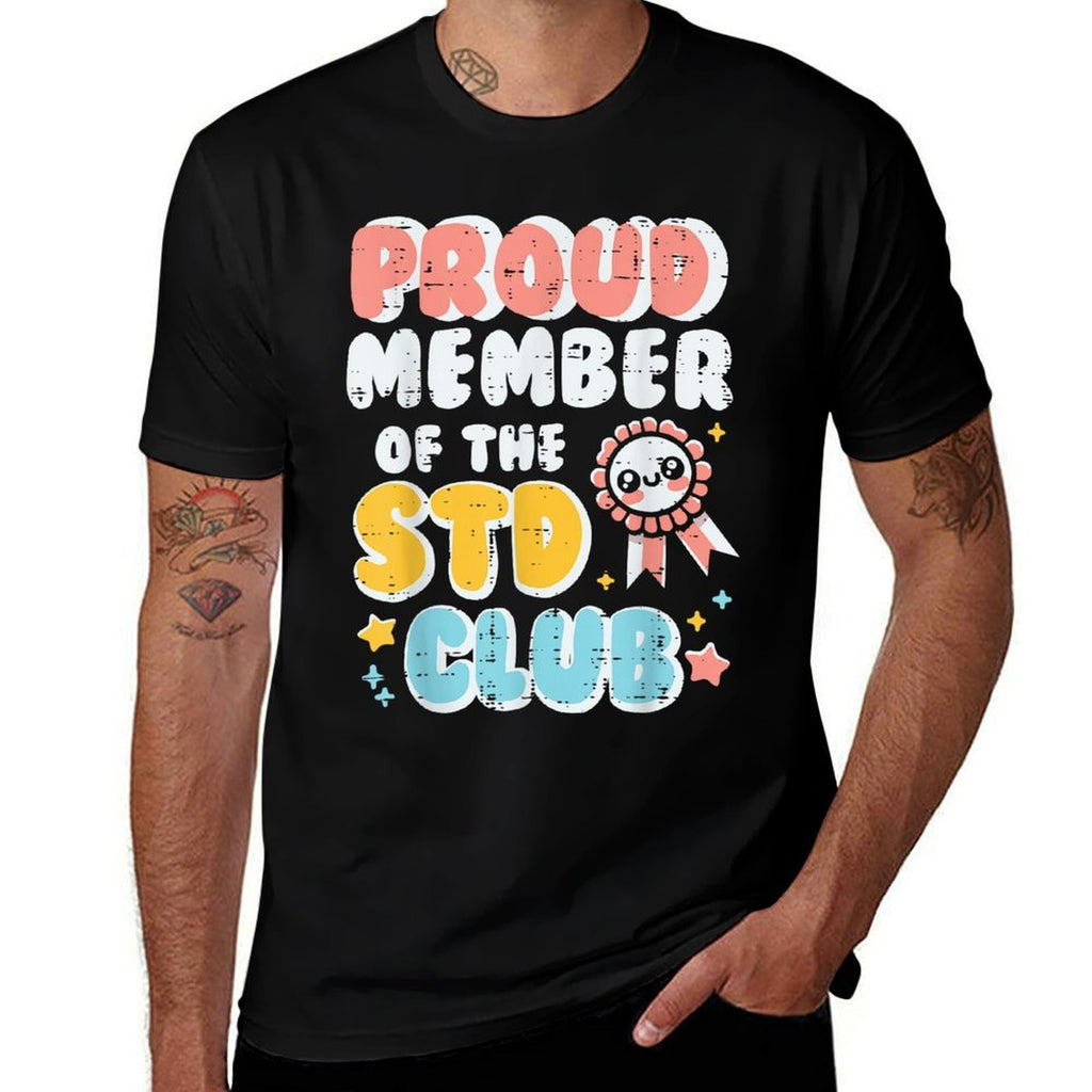 Inappropriate Proud Member Of Club Humor Joke Men Women  Oversized Silhouette T-Shirt