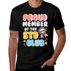 Inappropriate Proud Member Of Club Humor Joke Men Women  Oversized Silhouette T-Shirt
