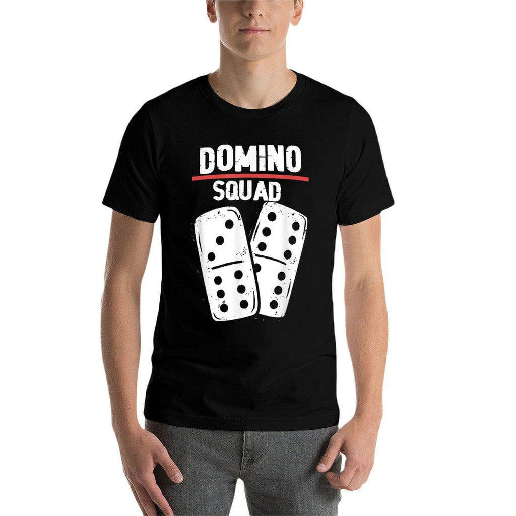 Domino Squad  Dominoes Bones  Domino Player  Durable T-Shirt