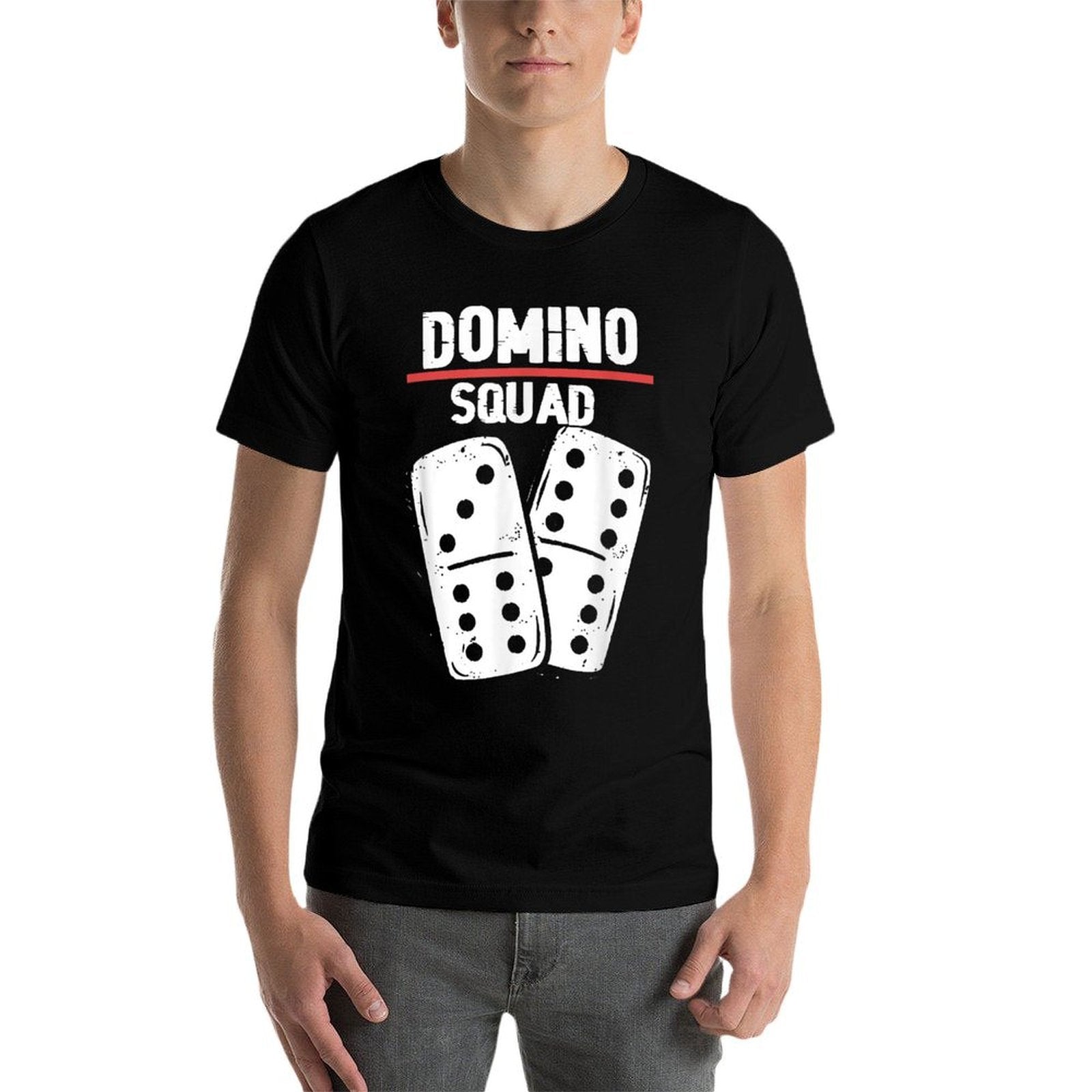 Domino Squad  Dominoes Bones  Domino Player  Durable T-Shirt