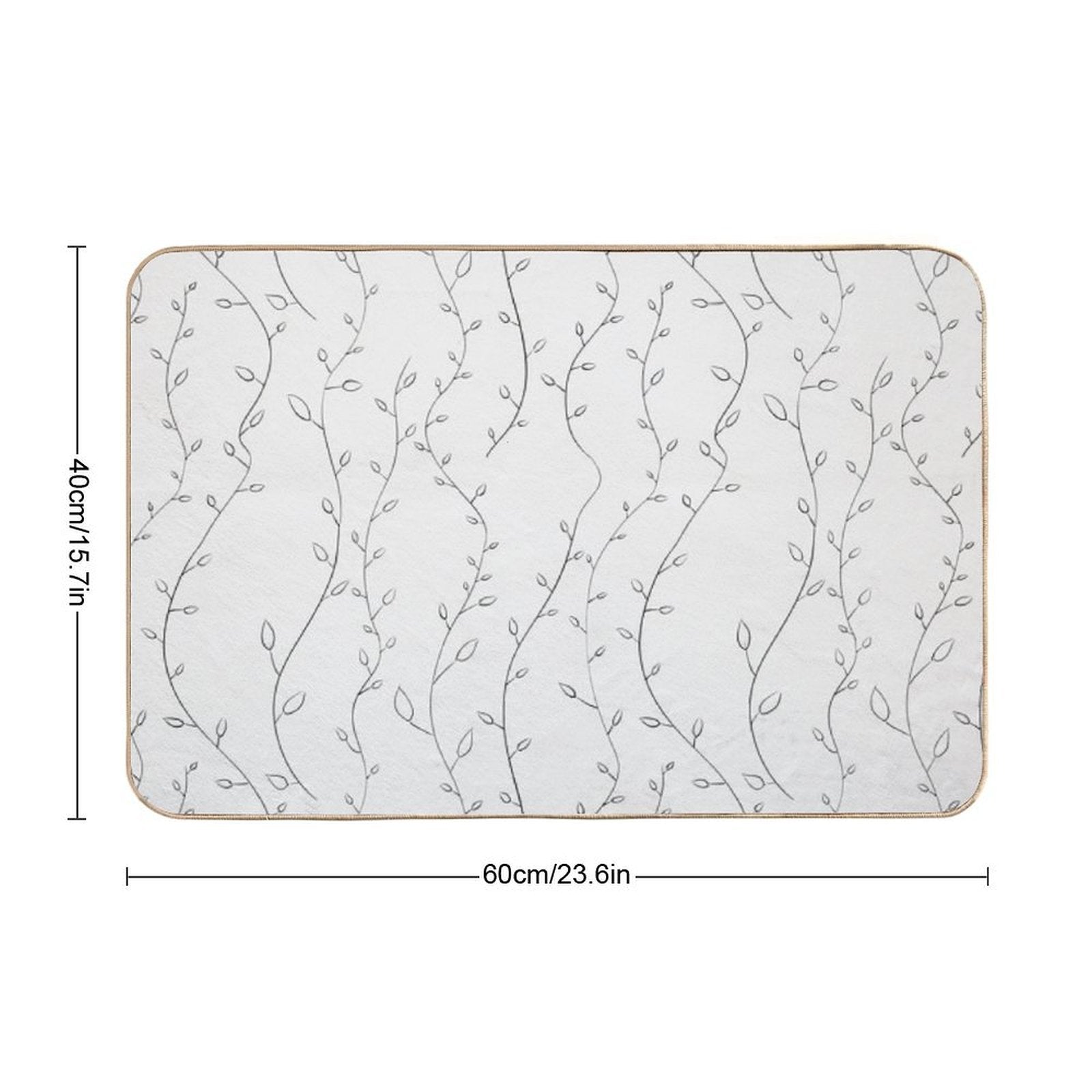 Growing Leaves  Slip-Resistant Bath Mat