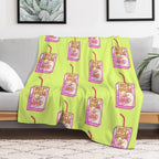 Silly Goose Juice Plush Throw Blanket