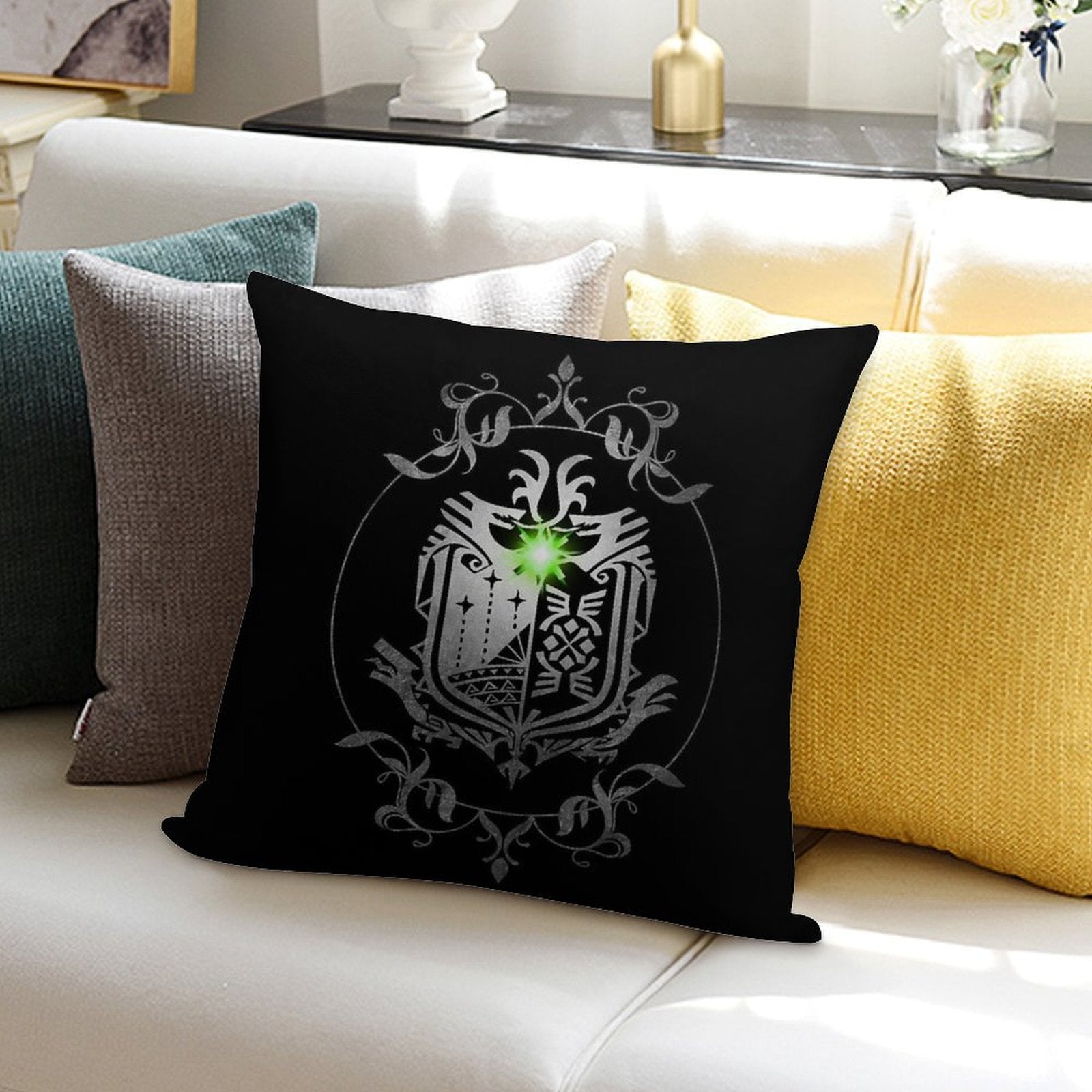Monster Hunter World Soft Washable Throw Pillow