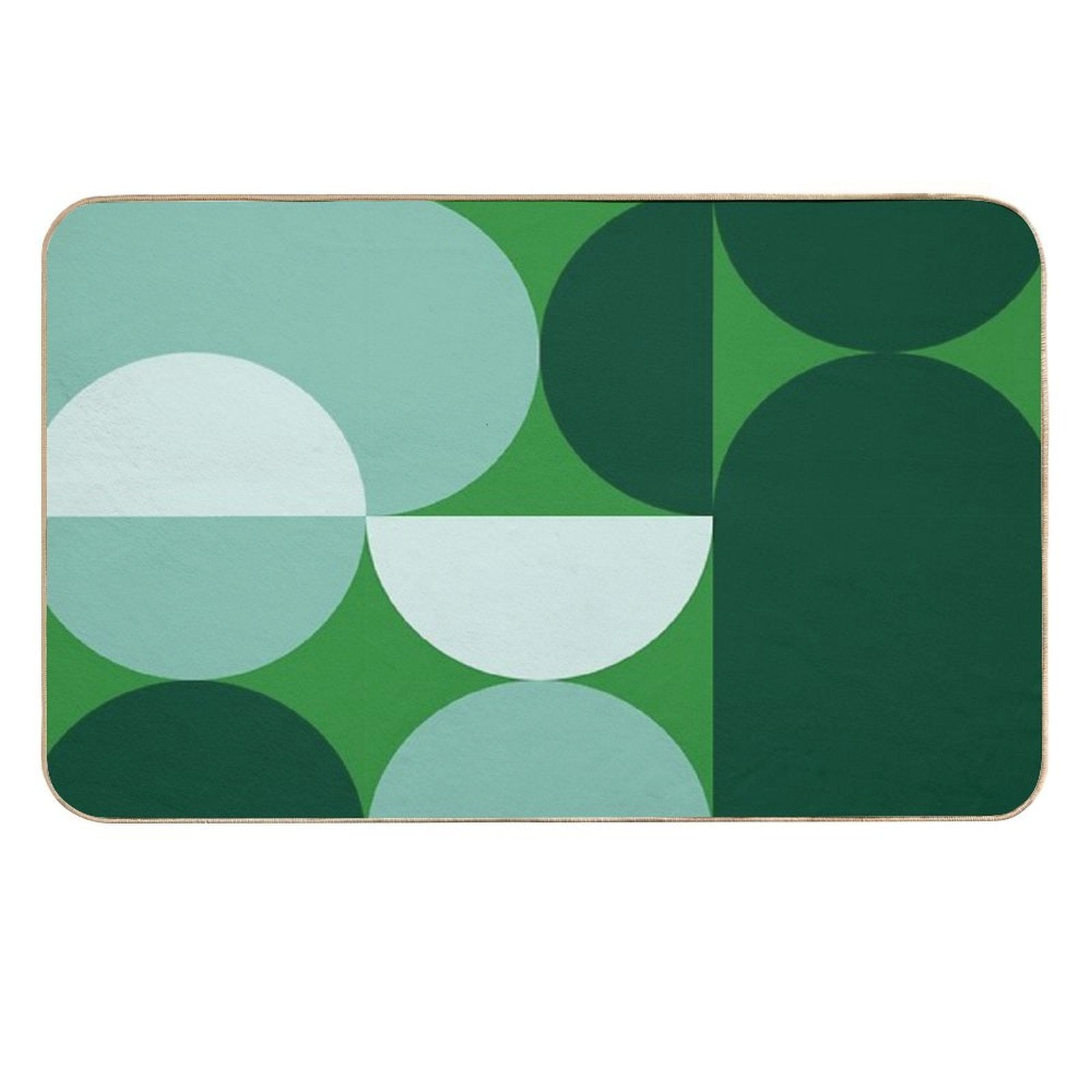 Bauhaus No 8 Retro Stylish Poster Design  Eco-Friendly Bath Mat