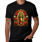 Virgen De Guadalupe Sant Mary Christian Religious Comfortable T-Shirt